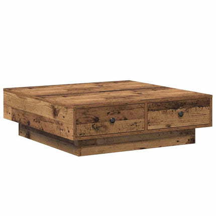 Kaffeebord Gammalt trä 90 x 90 x 28 cm Konstruerat trä