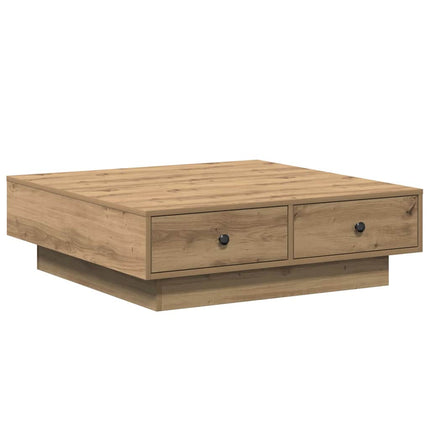 Kaffeebord Artisan Ek 90 x 90 x 28 cm Konstruerat trä