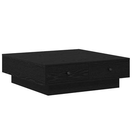 Kaffeebord Svart Ek 90 x 90 x 28 cm Konstruerat trä