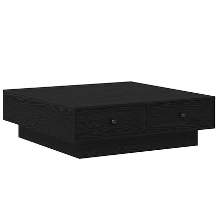 Kaffeebord Svart Ek 90 x 90 x 28 cm Konstruerat trä