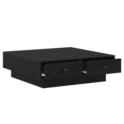 Kaffeebord Svart Ek 90 x 90 x 28 cm Konstruerat trä