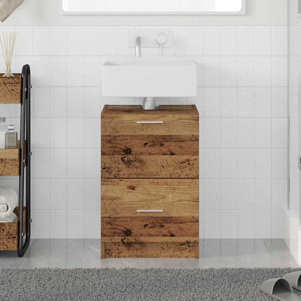Badrumsskåp Gammalt trä 40 x 37 x 59 cm Konstruerat trä