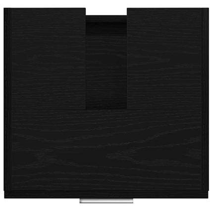 Badrumsskåp Svart Ek 40 x 37 x 59 cm Konstruerat trä