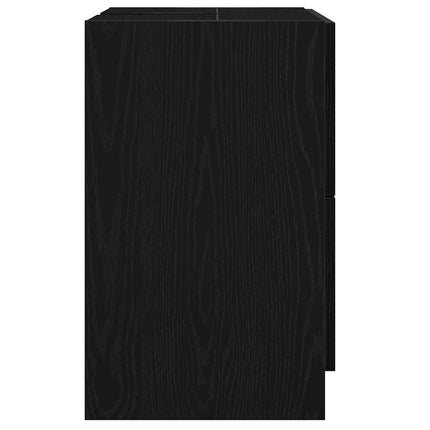 Badrumsskåp Svart Ek 59 x 37 x 59 cm Konstruerat trä