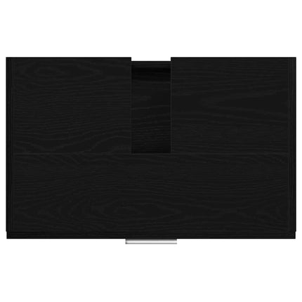 Badrumsskåp Svart Ek 59 x 37 x 59 cm Konstruerat trä