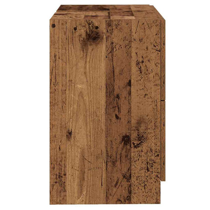 Badrumsskåp Gammalt trä 78 x 37 x 59 cm Konstruerat trä
