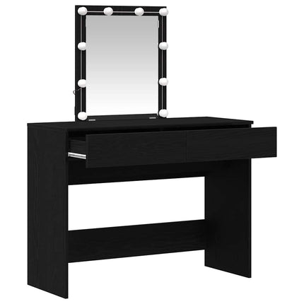 Smyckebord Svart Ek 100 x 40 x 130 cm Konstruerat trä