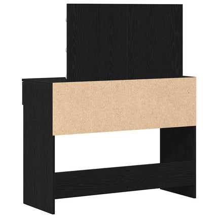 Smyckebord Svart Ek 100 x 40 x 120 cm Konstruerat trä