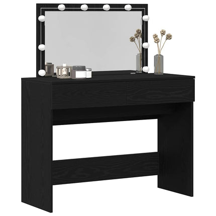 Smyckebord Svart Ek 100 x 40 x 120 cm Konstruerat trä