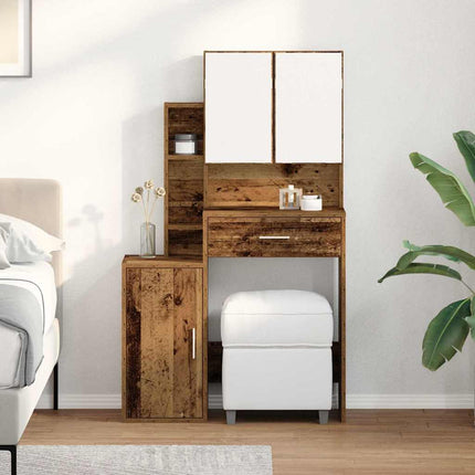 Smyckebord Gammalt trä 80 x 35 x 132 cm Konstruerat trä