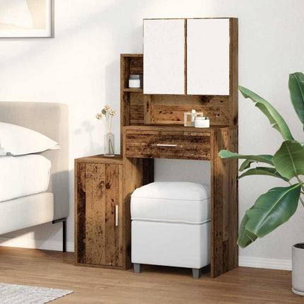 Smyckebord Gammalt trä 80 x 35 x 132 cm Konstruerat trä