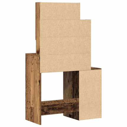 Smyckebord Gammalt trä 80 x 35 x 132 cm Konstruerat trä