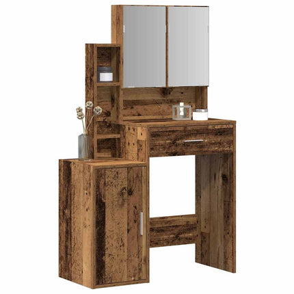 Smyckebord Gammalt trä 80 x 35 x 132 cm Konstruerat trä