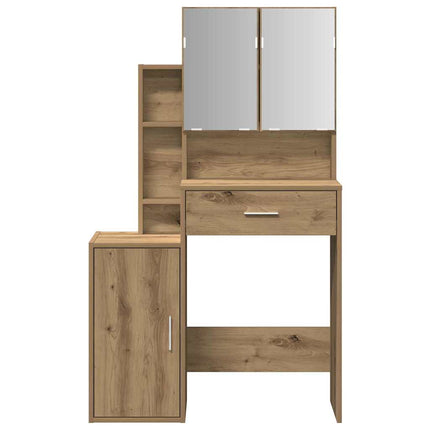 Smyckebord med låda Artisan Ek 80 x 35 x 132 cm Konstruerat trä