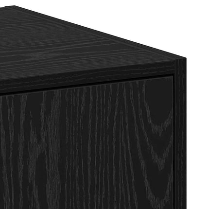 Apoteksskåp Svart ek 30 x 41 x 118 cm Konstruerat trä