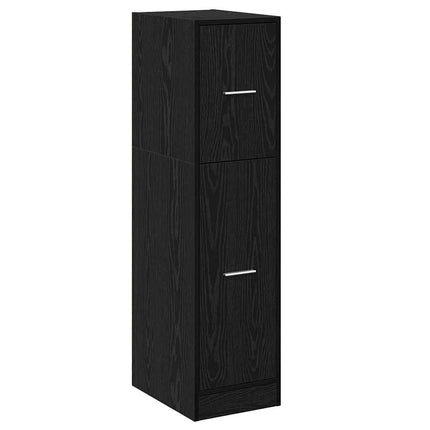 Apoteksskåp Svart ek 30 x 41 x 118 cm Konstruerat trä