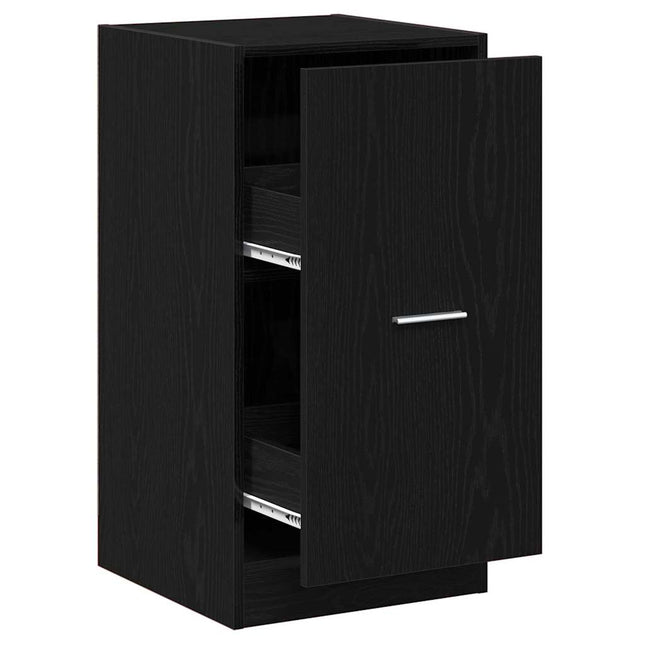 Apoteksskåp Svart ek 40 x 41 x 77.5 cm Konstruerat trä