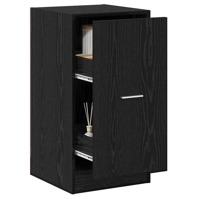 Apoteksskåp Svart ek 40 x 41 x 77.5 cm Konstruerat trä