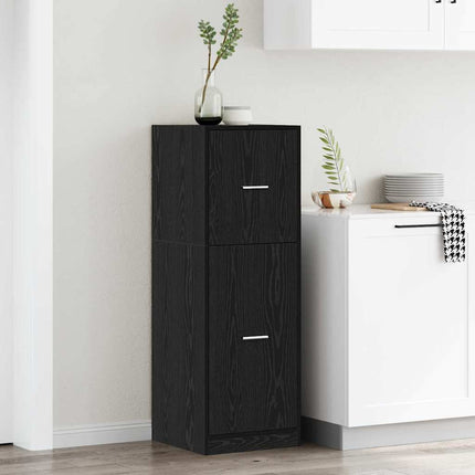 Apoteksskåp Svart ek 40 x 41 x 118 cm Konstruerat trä
