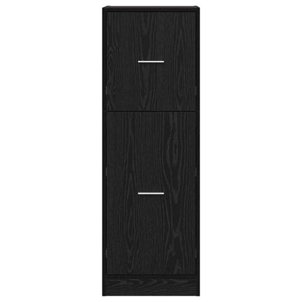 Apoteksskåp Svart ek 40 x 41 x 118 cm Konstruerat trä