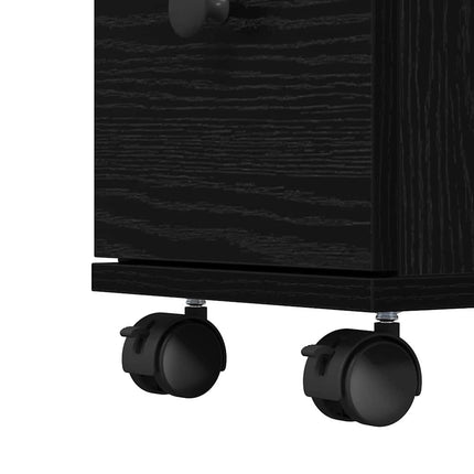 Badrumsmöbelset Svart Ek 33 x 23 x 65 cm Konstruerat trä