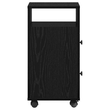 Badrumsmöbelset Svart Ek 33 x 23 x 65 cm Konstruerat trä