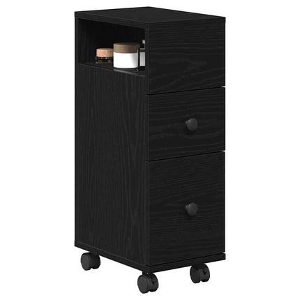 Badrumsmöbelset Svart Ek 33 x 23 x 65 cm Konstruerat trä