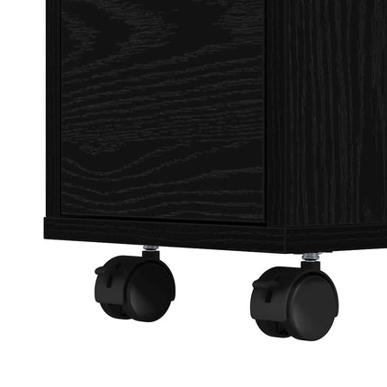 Badrumsmöbelset Svart Ek 65 x 23 x 87 cm Konstruerat trä