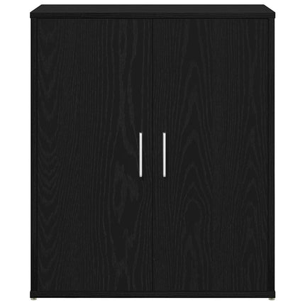Skänk svart ek 60x31x70 cm konstruerat trä