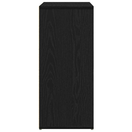 Skänk svart ek 60x31x70 cm konstruerat trä