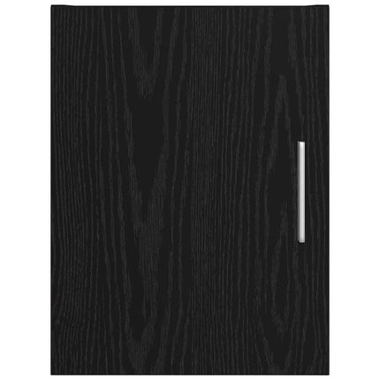 Väggmonterat skåp Svart Ek 30 x 42.5 x 39.5 cm Konstruerat trä