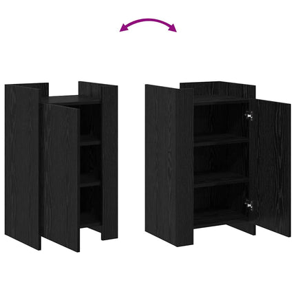 Sideboard Svart Ek 45 x 35 x 75 cm