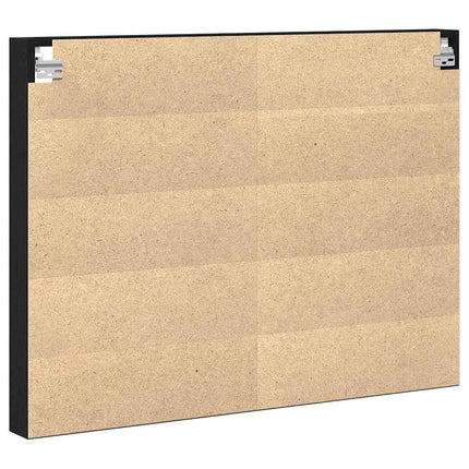 Visningsskåp Svart Ek 100 x 8,5 x 75 cm Konstruerat trä
