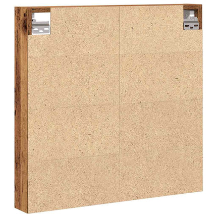Visningsskåp Gammalt trä 60 x 8,5 x 58 cm Konstruerat trä