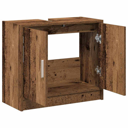 Badrumsskåp Gammalt trä 63 x 29 x 55 cm Konstruerat trä