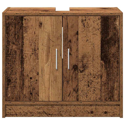Badrumsskåp Gammalt trä 63 x 29 x 55 cm Konstruerat trä