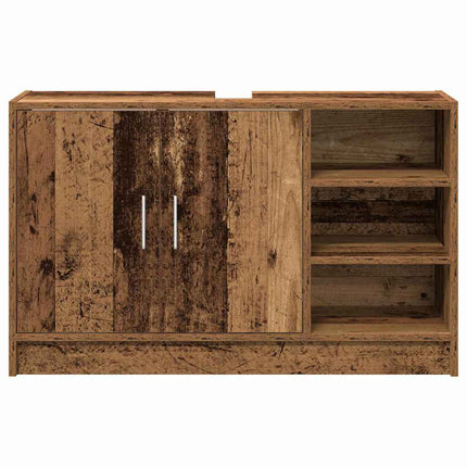 Badrumsskåp Gammalt trä 90 x 29 x 55 cm Konstruerat trä