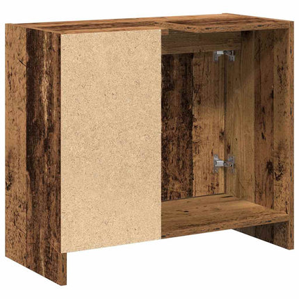 Badrumsskåp Gammalt trä 63 x 29 x 55 cm Konstruerat trä