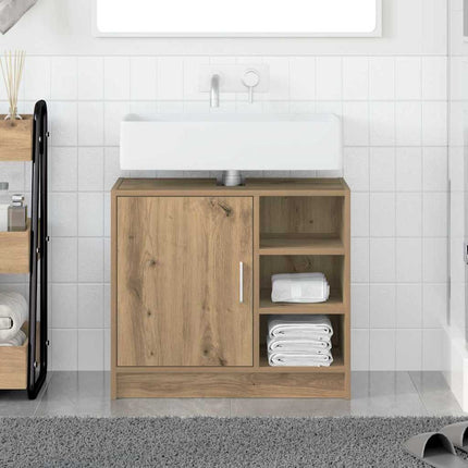 Badrumsskåp med dörr Artisan Ek 63 x 29 x 55 cm Konstruerat trä
