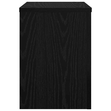 Växtställ 2 pcs Svart Ek 25 x 25 x 35 cm Konstruerat trä