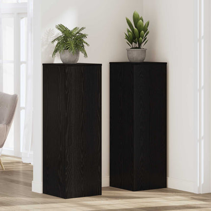 Växtställ Svart Ek 33 x 33 x 100 cm Konstruerat trä