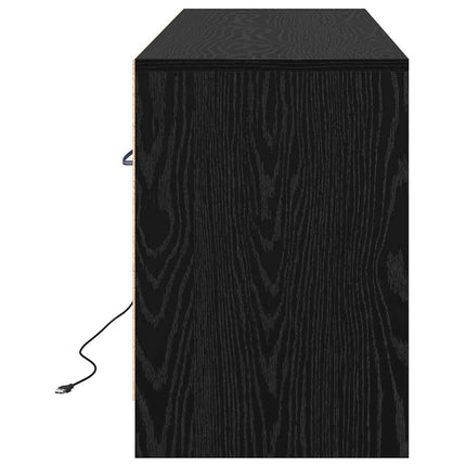 TV Enheter 139,5 x 34 x 50 cm Svart Konstruerat trä