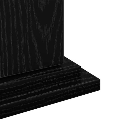 Displayställ med hylla Svart Ek 31 x 30 x 60 cm Konstruerat trä