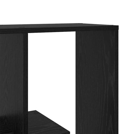 Bokskåp Svart Ek 67 x 25 x 162 cm Konstruerat trä