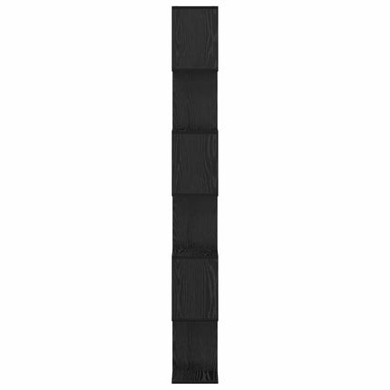 Bokskåp Svart Ek 70 x 24 x 193,5 cm Konstruerat trä
