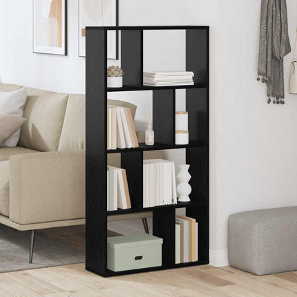 Bokskåp Svart Ek 60 x 20 x 102,5 cm Konstruerat trä