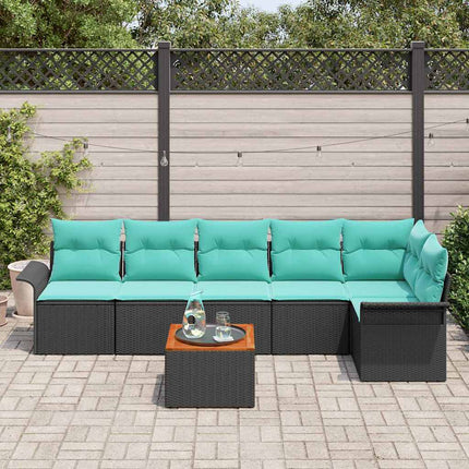 Trädgårdsoffset 7 st Svart konstrotting