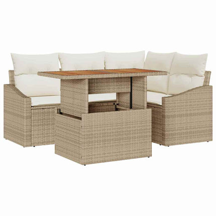 Trädgårdsoffset 5 st Beige och gräddfärgad