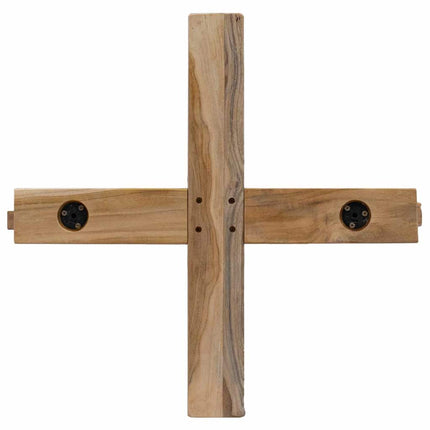 Julgran med stativ Brun 149,5 cm Massivt teakträ