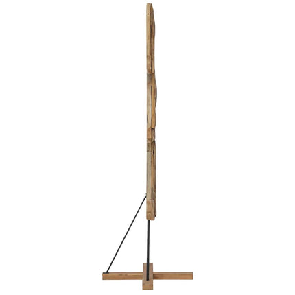 Julgran med stativ Brun 181 cm Massivt teakträ